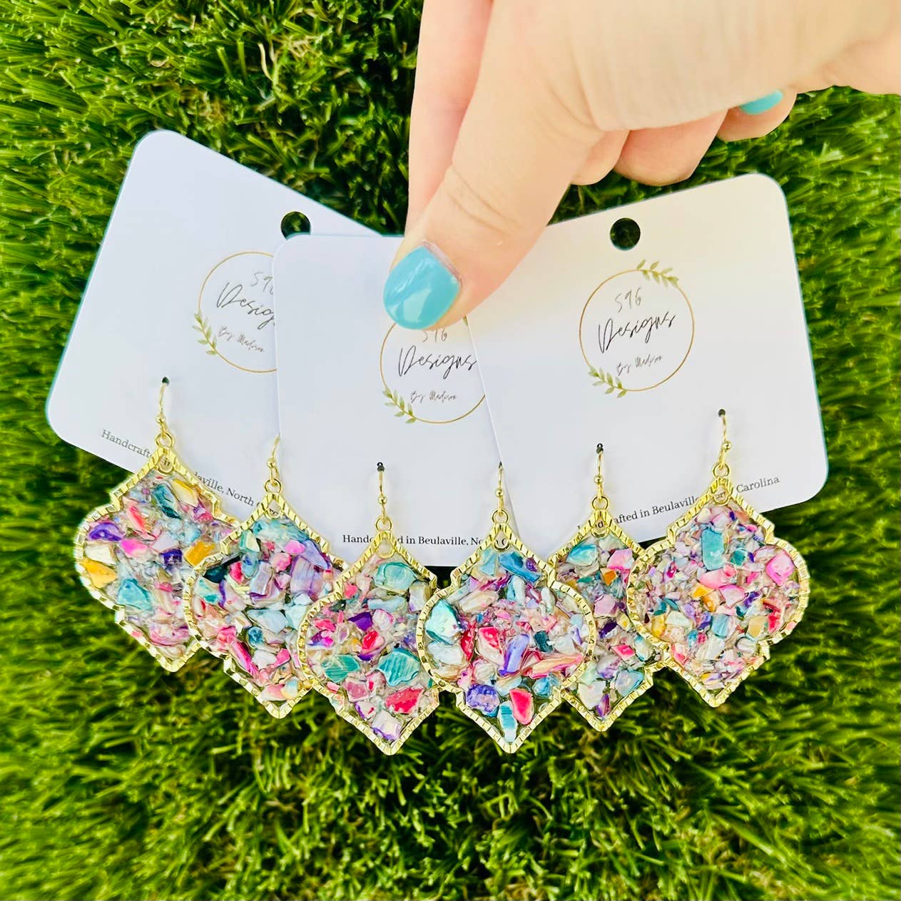 Colorful Mosaic Earrings