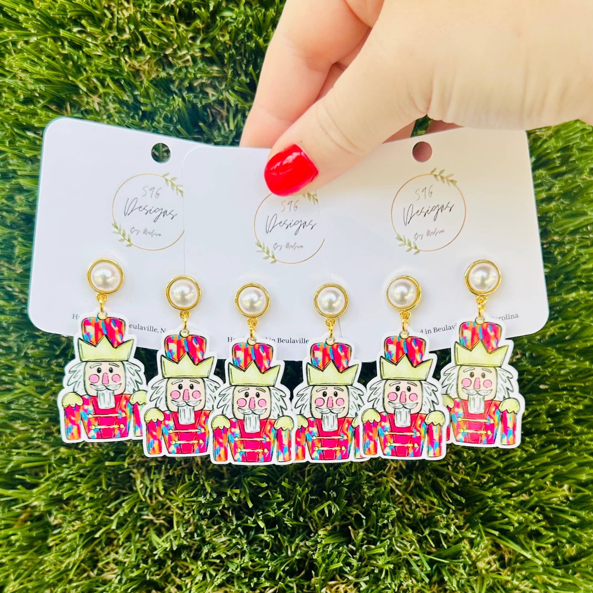 Printed Acrylic Nutcracker Earring