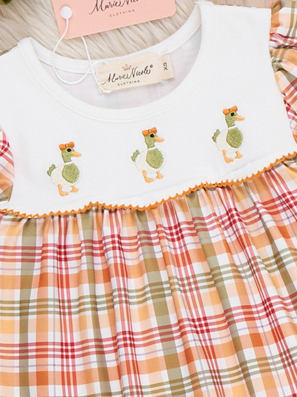 Mallard Duck Embroidered Bell-Bottom Outfit