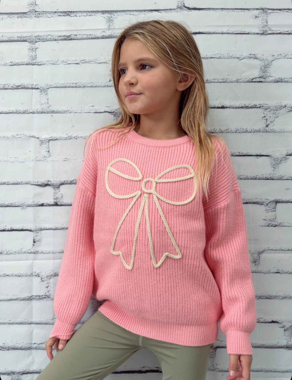 Pink Bow Sweater