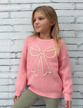 Pink Bow Sweater