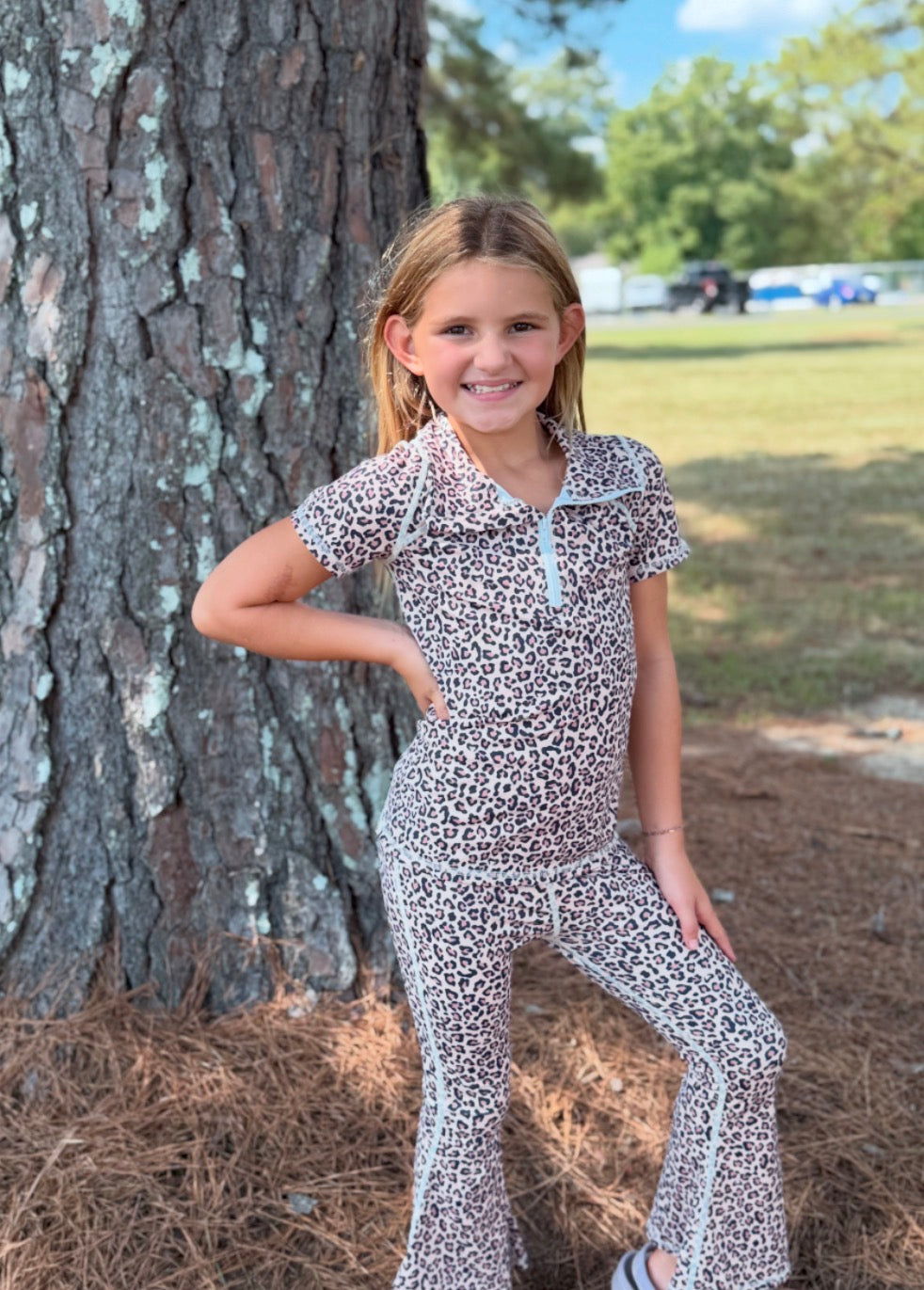 Leopard Flared Athletic Set