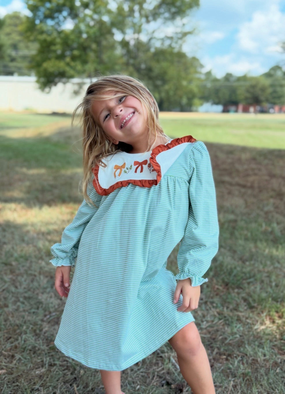 Striped Bow Dress