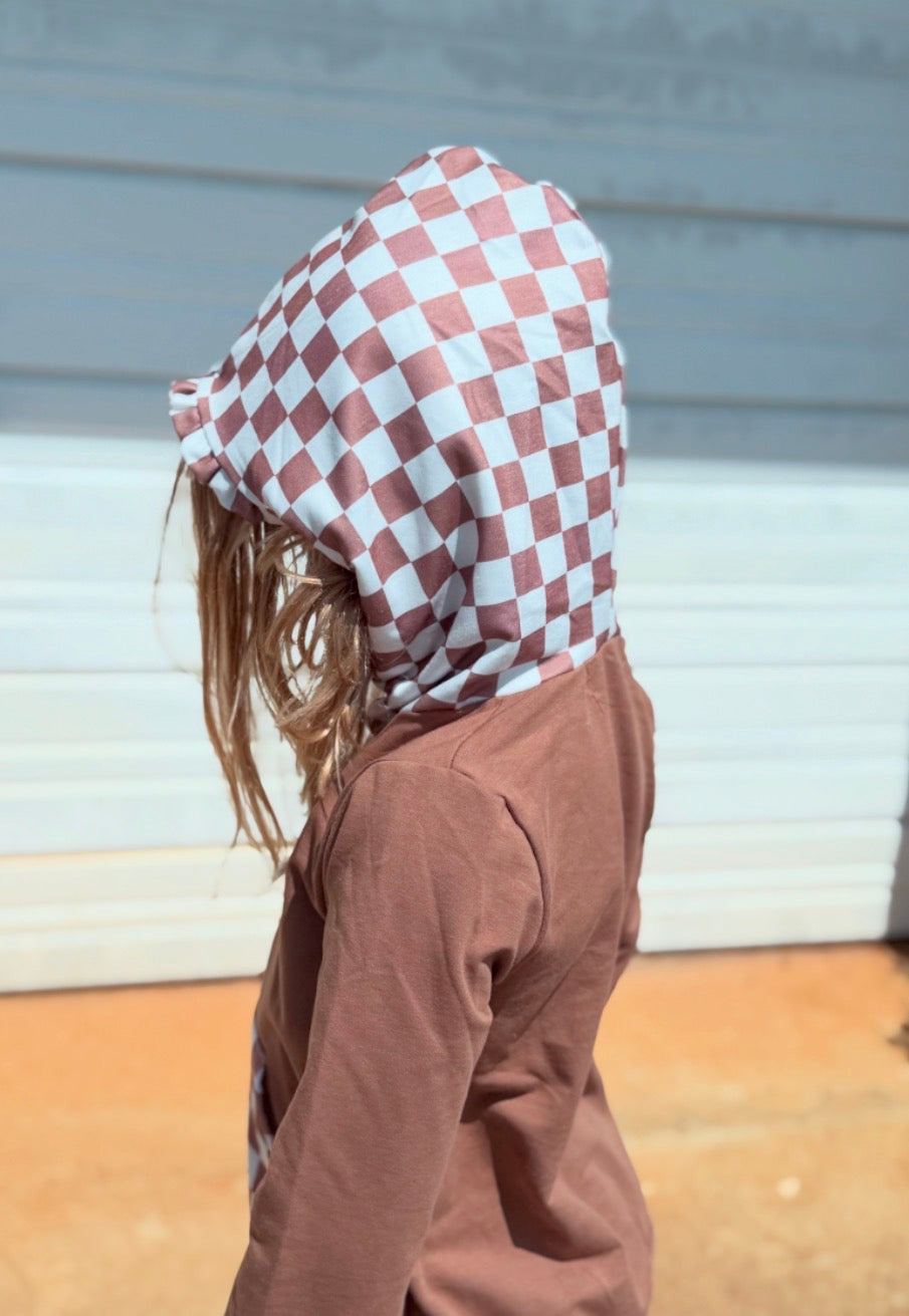 Brown Checkered Set