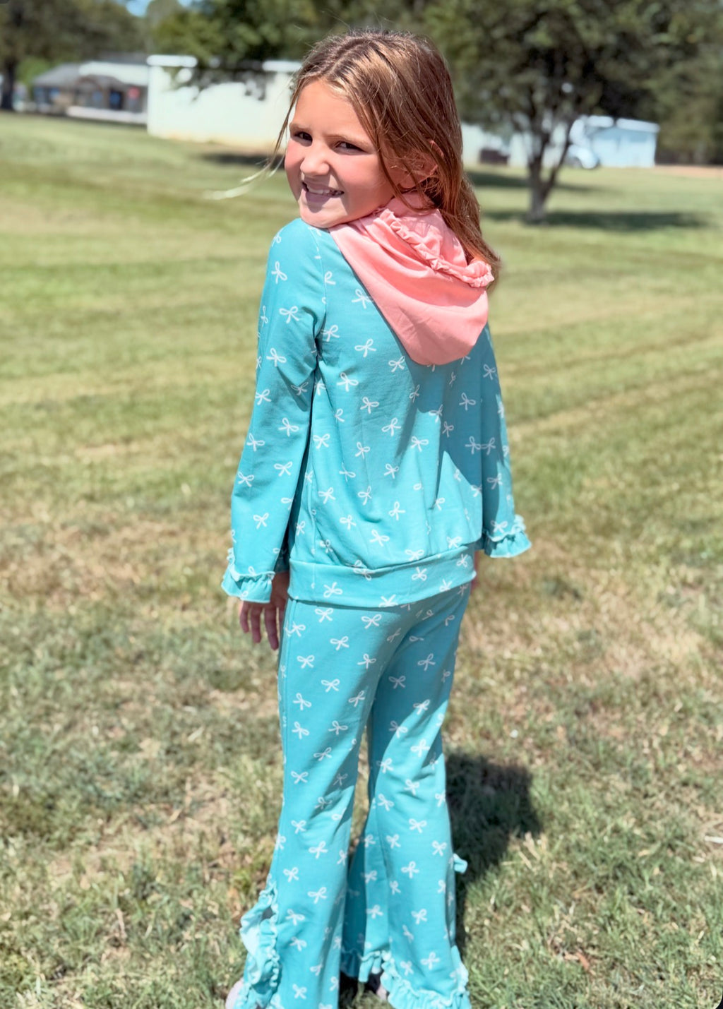 Pink and Blue Bow Set