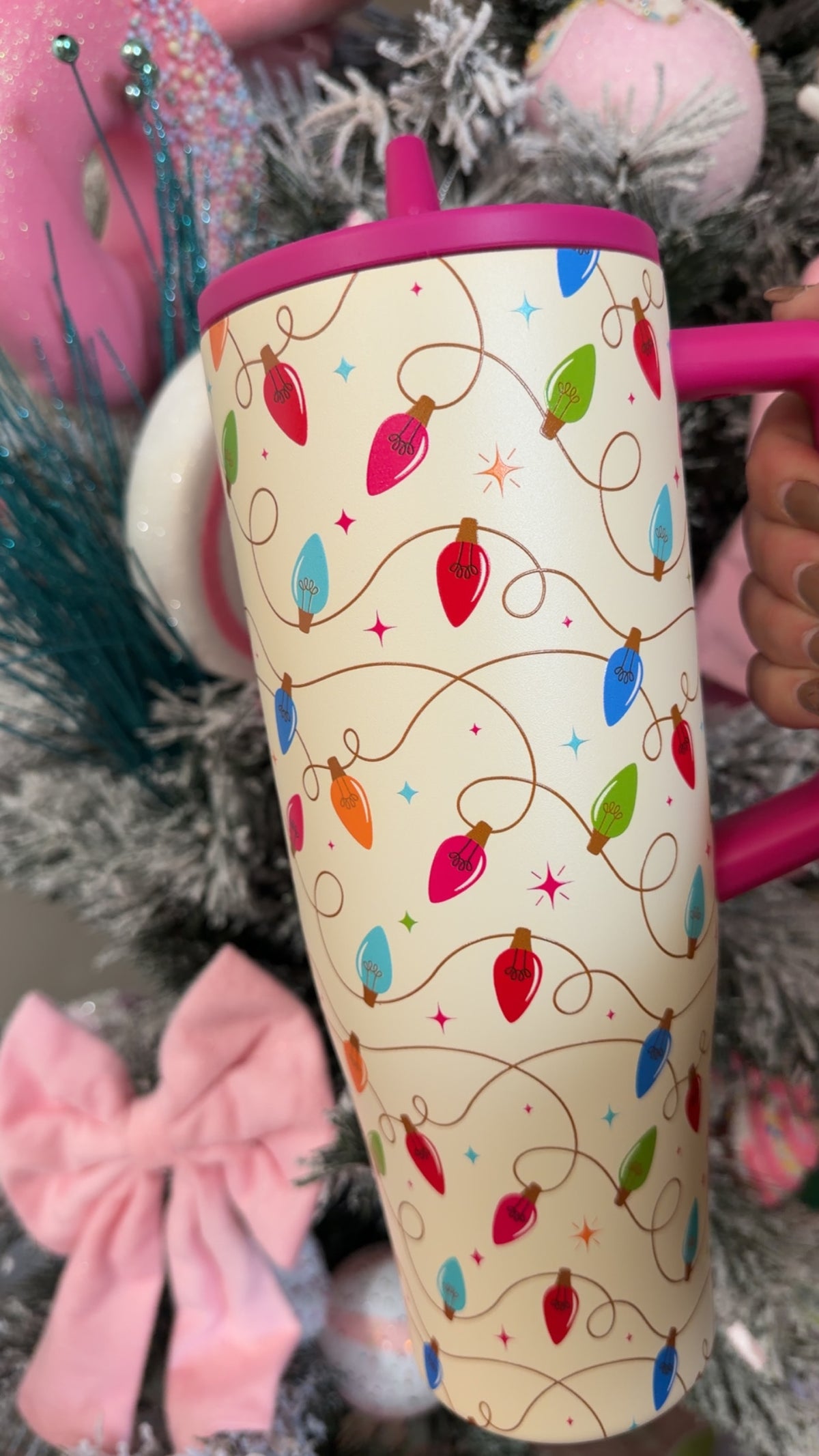 Christmas light tumbler