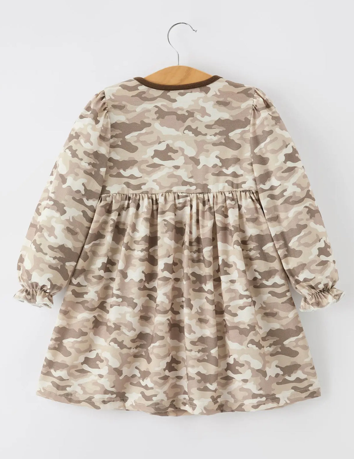 PRE ORDER Duck Smocked Camo Girl Dress