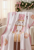 PRE ORDER Pink Nutcracker Bow Luxury Blanket