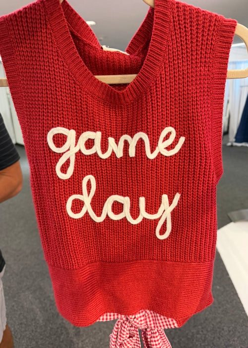 Game Day Top With Bow