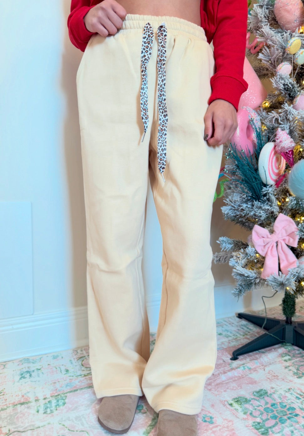 Cream Sweat Pants