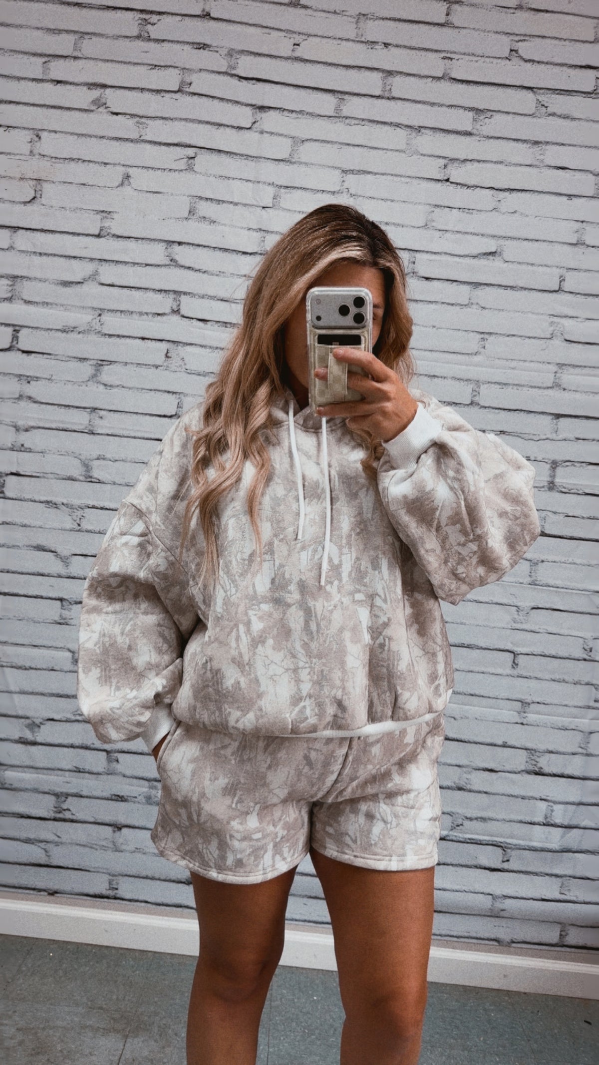 Woodland Camo Hoodie/shorts set