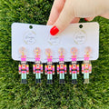 Pink Nutcracker Statement Earrings